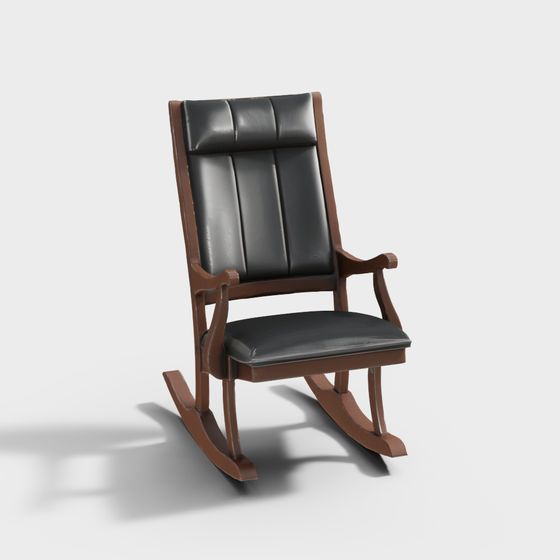 Classic Vintage Rocking Chair 3D model