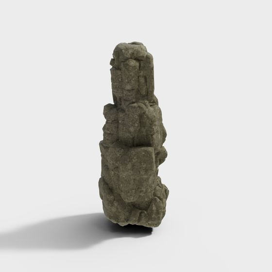 Mountain Rock Column 3D model