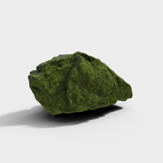 Mossy Giant Stone 3D model for Creative Projects