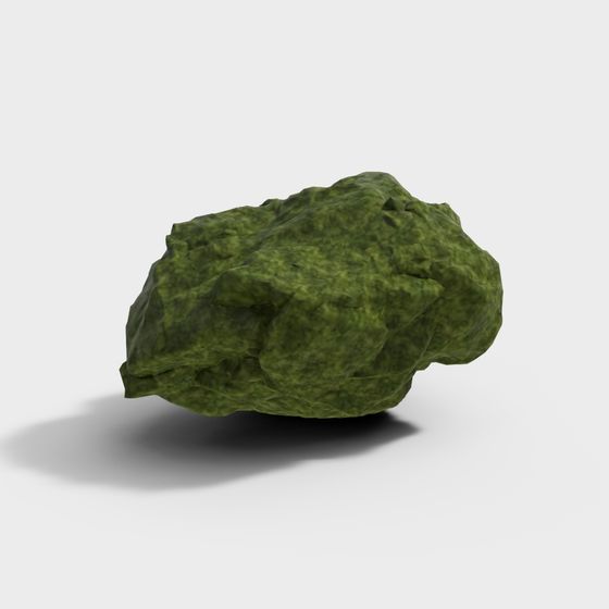Emerald Boulder 3D model for Nature-Inspired Designs