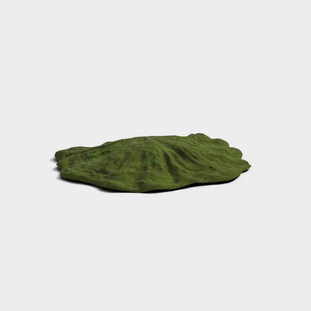Low-Poly Grassland Hills 3D model