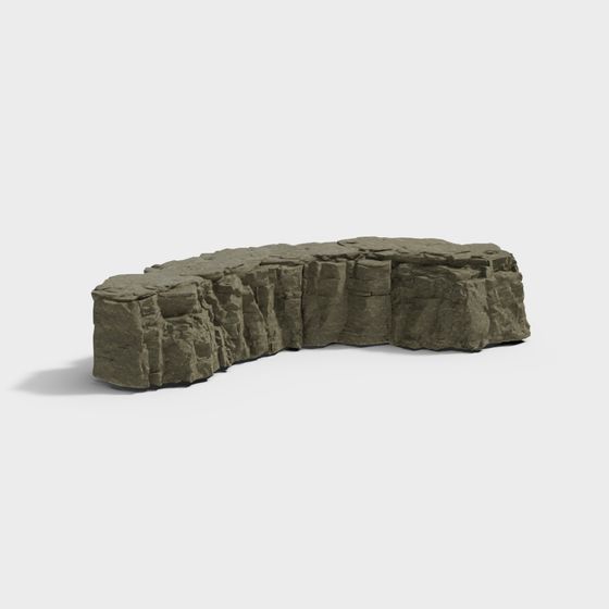 Realistic Rock Platform 3D model for Projects