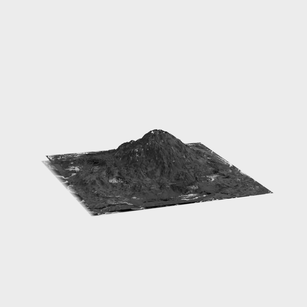 Snow-Capped Peak 3D Model
