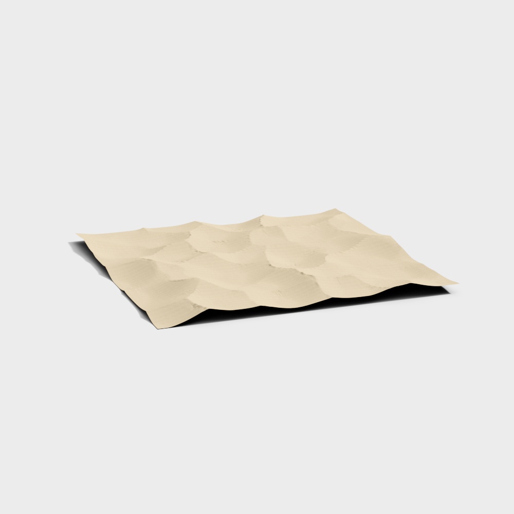Realistic Desert Dune 3D model