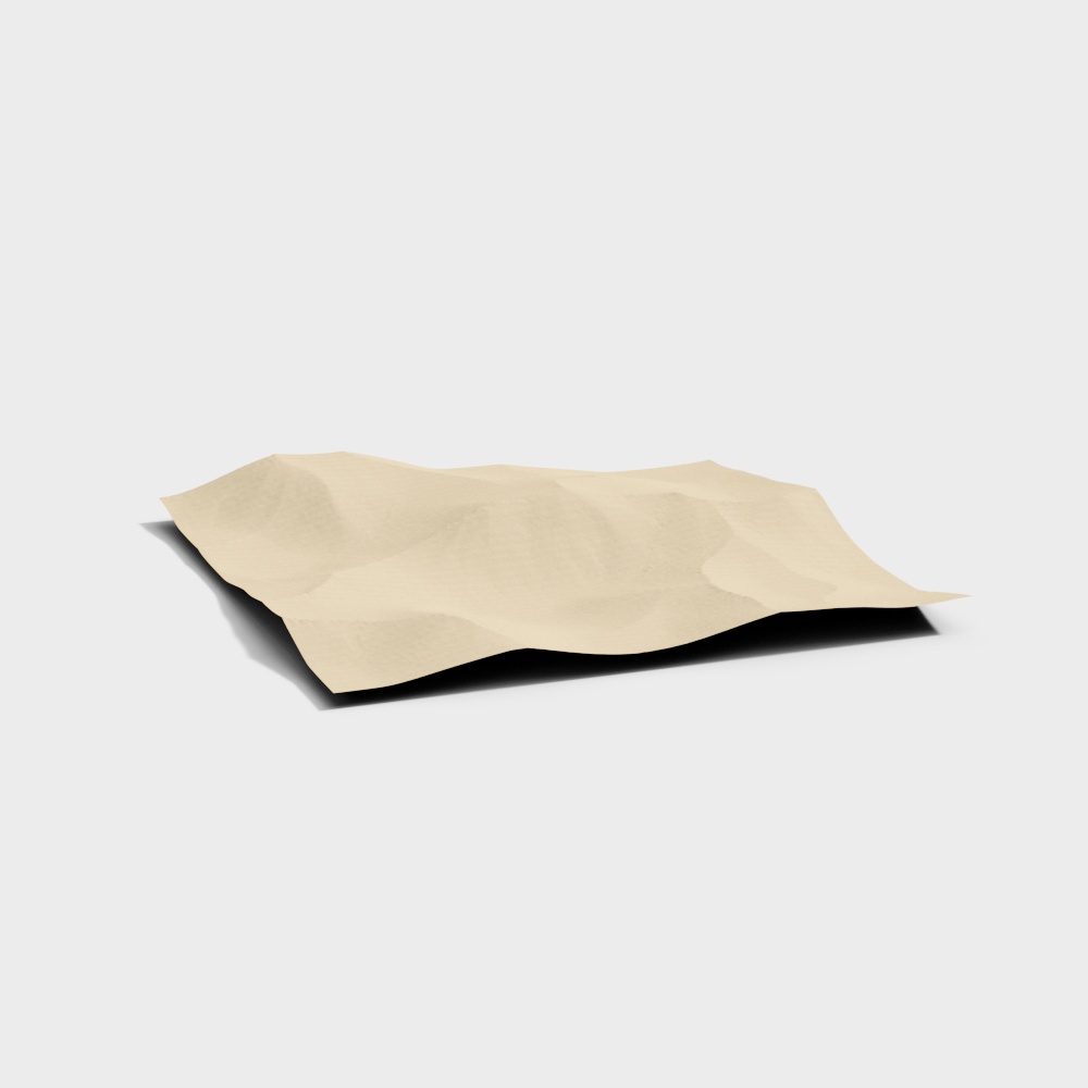 Low-Poly Sand Dune 3D model with High Detail