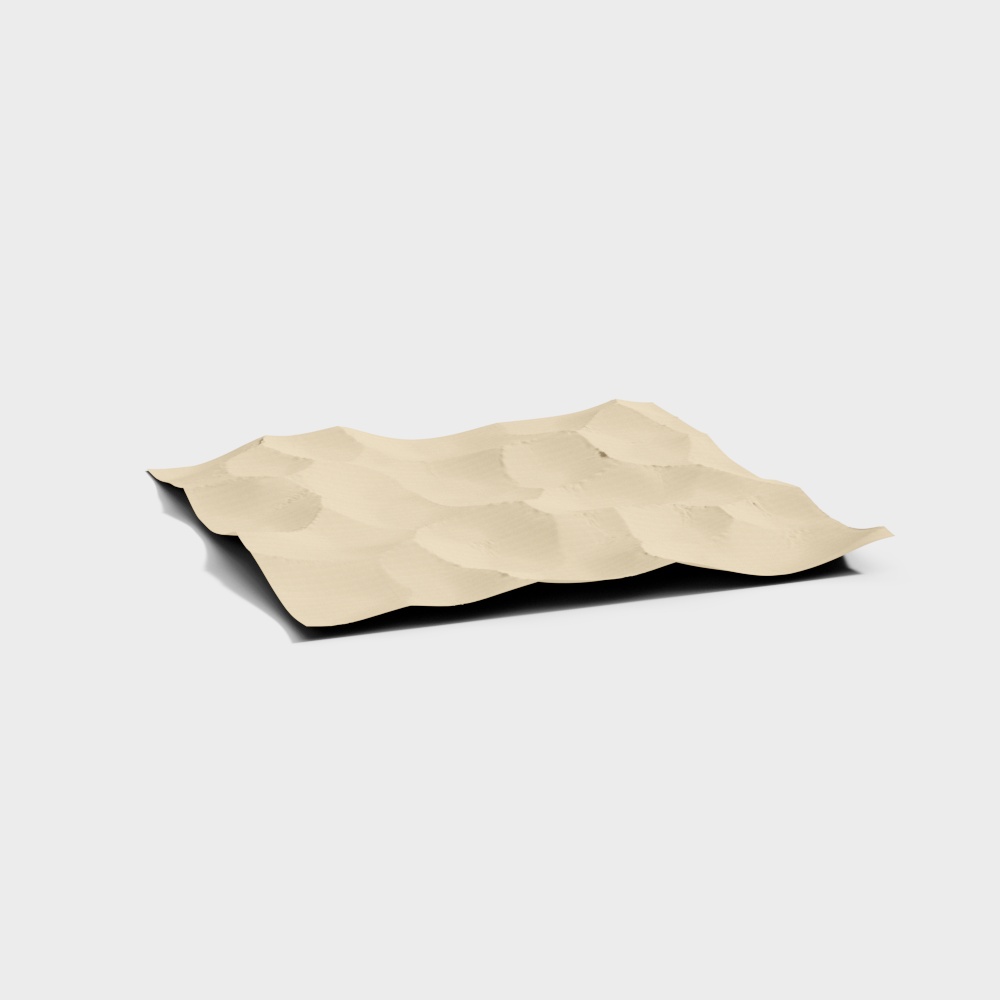 Desert Hill Low-Poly 3D Model