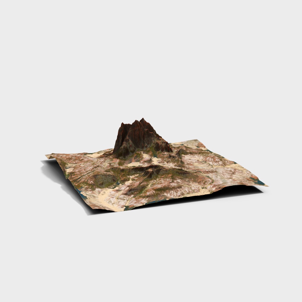 Majestic Mountain Peak 3D model