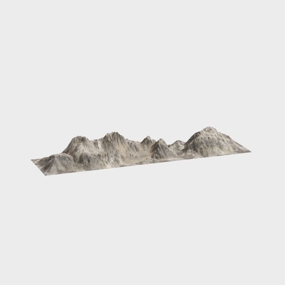 Snow Mountain Peak 3D model