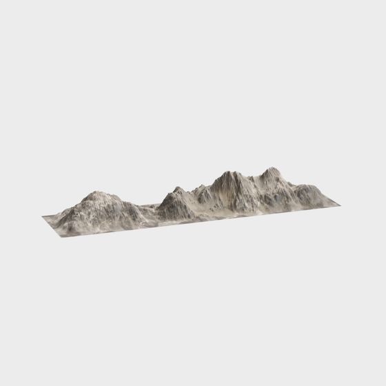 Stunning Snow Mountain 3D model