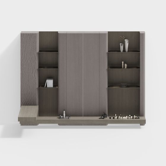 Urban Bookshelf 3D model for Modern Spaces