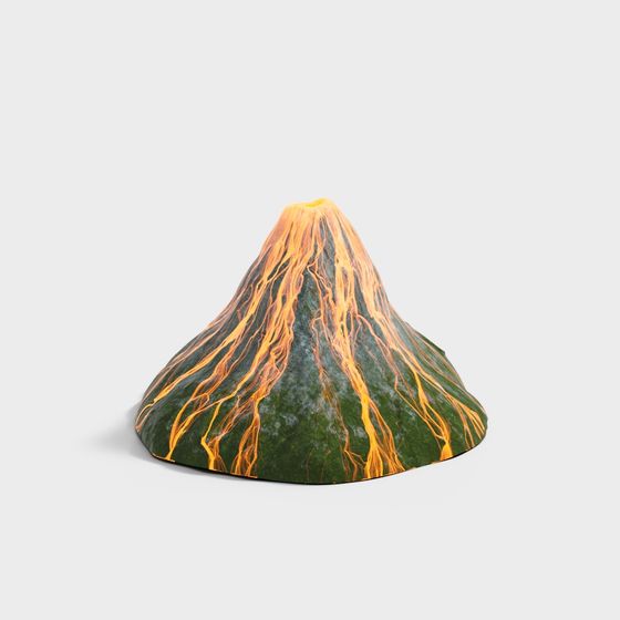 Eruption Peak 3D Model