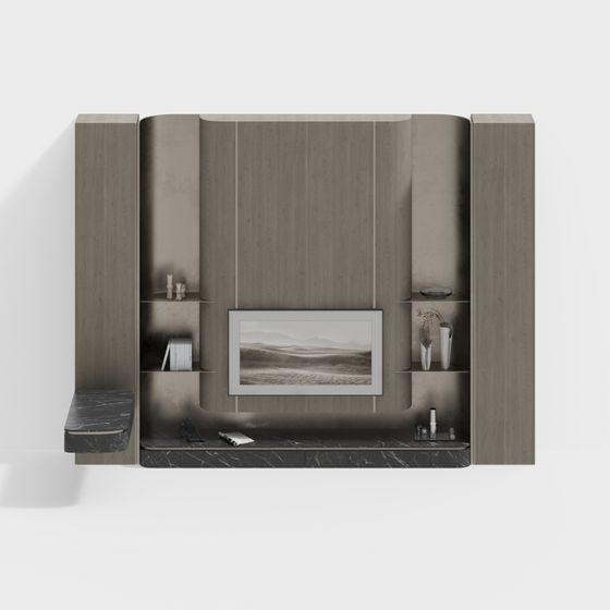 Urban Living Room Cabinet 3D model