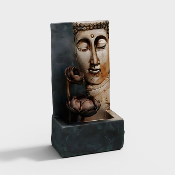 Buddha's Serenity 3D model for Creative Projects