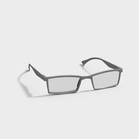 Stylish Low-Poly 3D Glasses Model