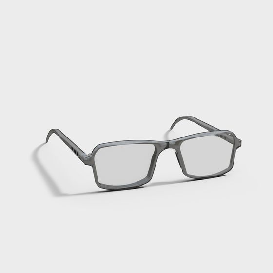 Stylish Low-Poly Glasses 3D model