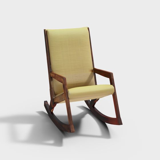 Retro Rocking Chair 3D model for Modern Spaces