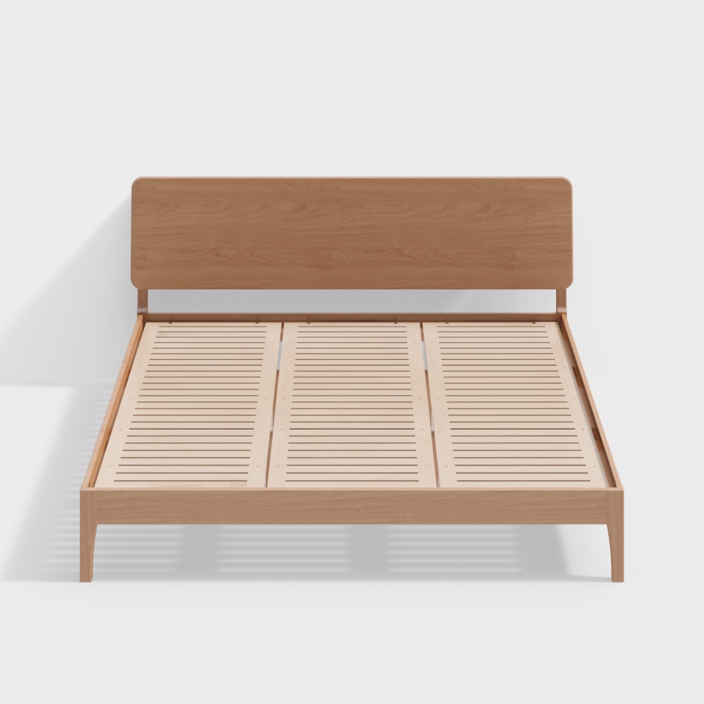 Giường kích thước king có đầu giường điều chỉnh bằng gỗ cherry và gỗ du