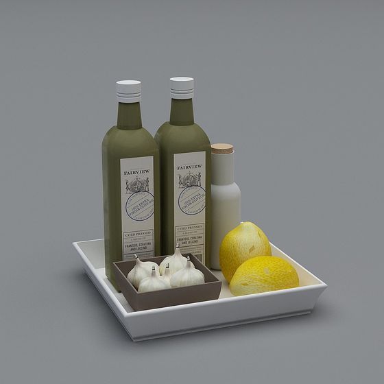 Minimalist Kitchen Decor 3D Model for Cozy Spaces