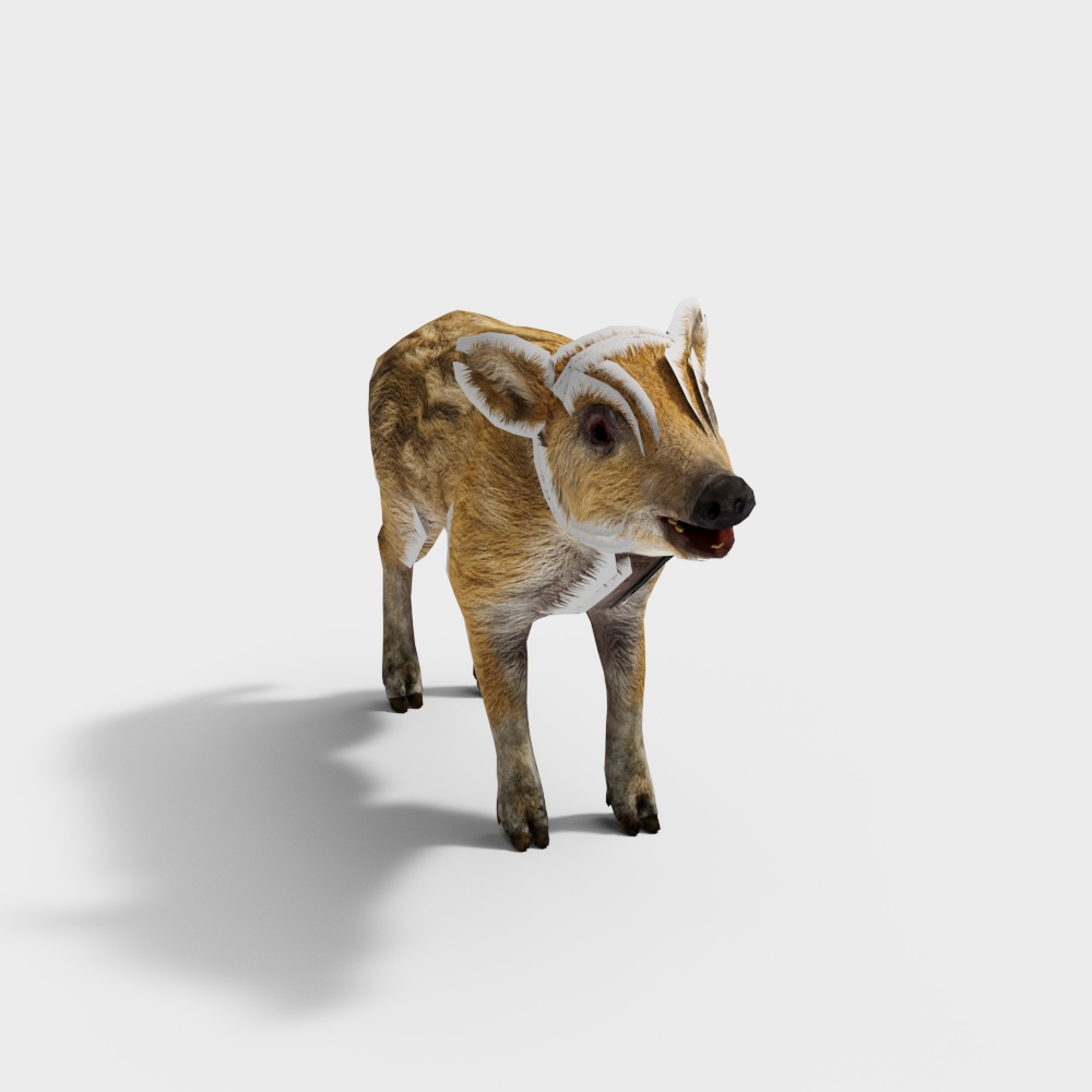 Realistic Baby Cow 3D model for Creative Projects