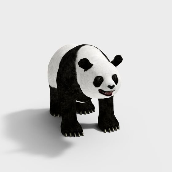 Cute Panda 3D Model for Creative Projects
