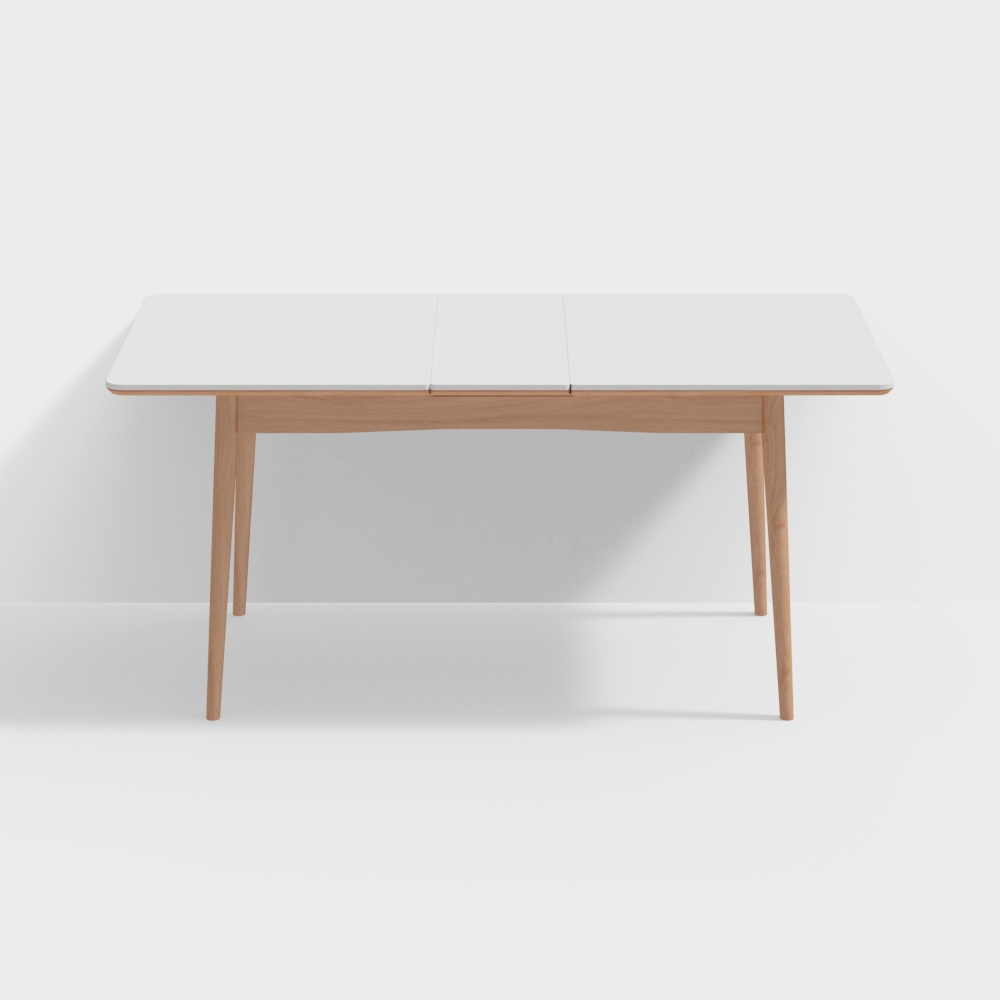 Раскладной расширяемый обеденный стол из вишни шириной 140-170 см