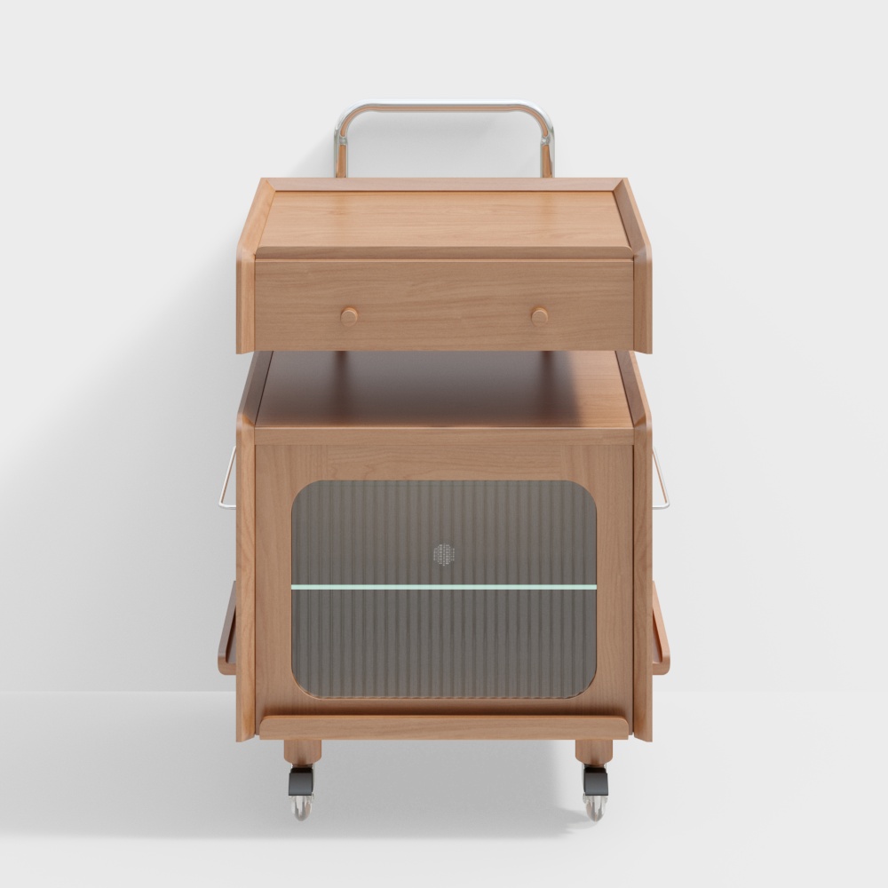 Tủ cạnh robot gỗ anh đào