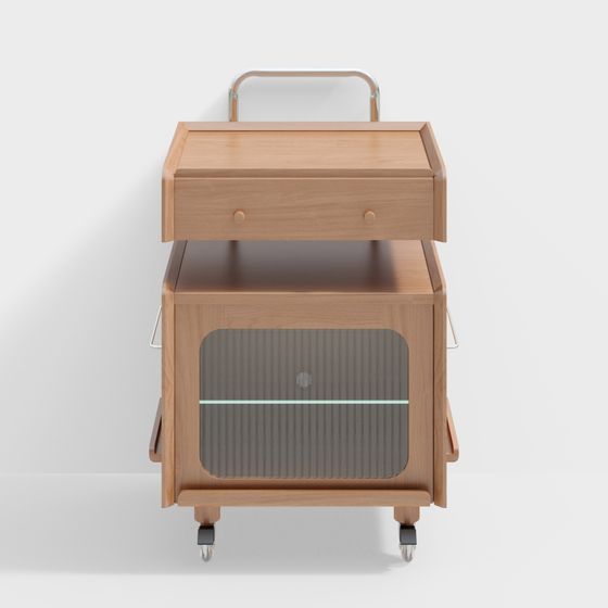 Tủ cạnh robot gỗ anh đào