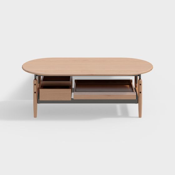 チェリー材天然木コーヒーテーブル