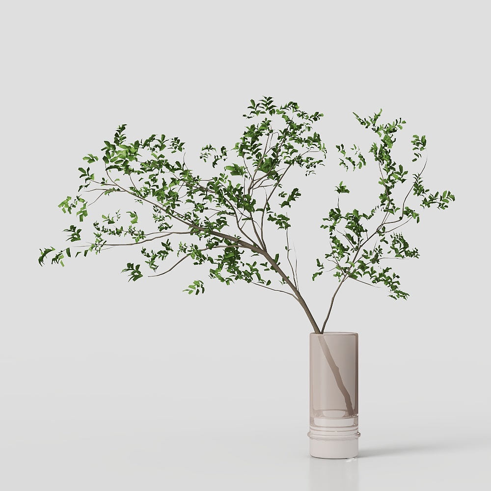 Lush Green Tree 3D Model – Low-Poly Natural Foliage