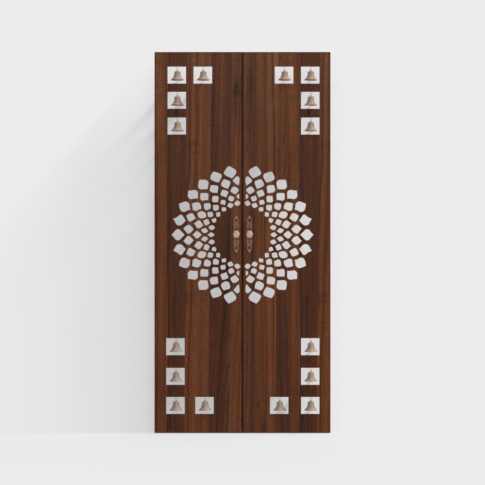 Pooja Door for Cabinet Wood