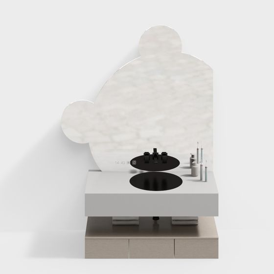 Minimalist Bathroom Vanity 3D model