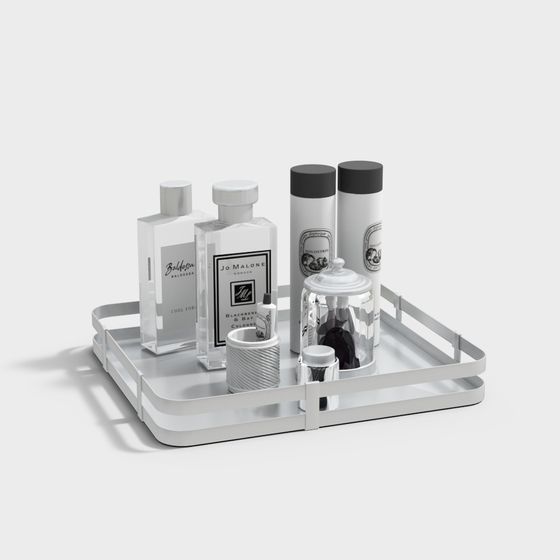 Modern Minimalist Bathroom Tray 3D model