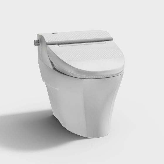 Minimalist Smart Toilet 3D model