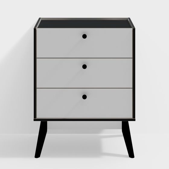 Mid-Century Modern Dresser 3D model