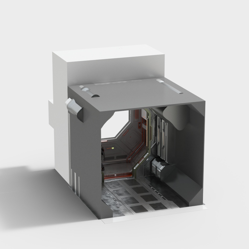 Futuristic Corridor 3D model