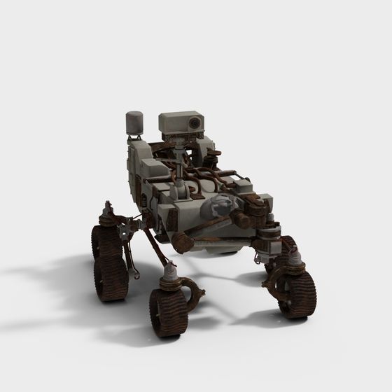 Intricate Mars Rover 3D Model for Creative Use