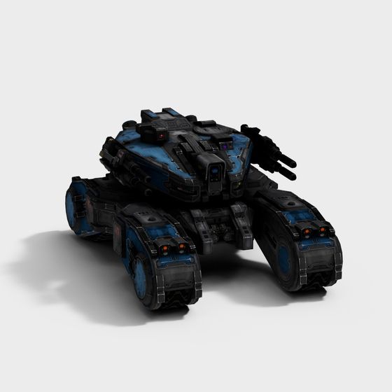 Futuristic Battle Tank 3D model
