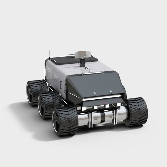 Realistic Mars Rover 3D Model for Space Exploration