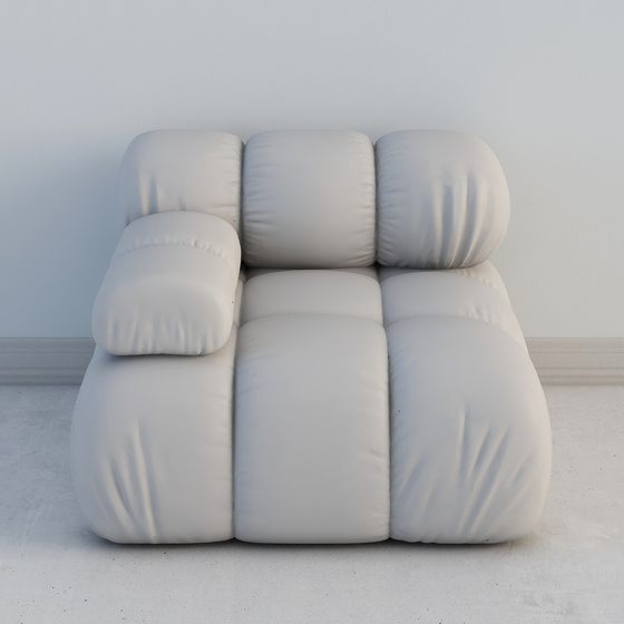 Cloud Sofa 3D model with Modern Minimalist Design