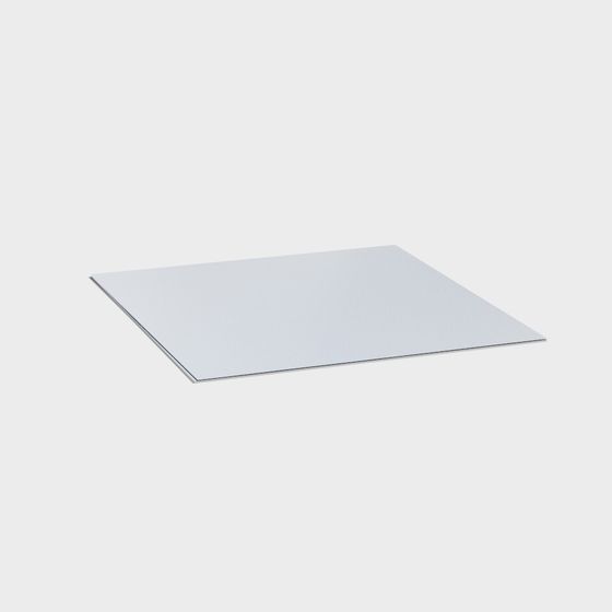 Smooth Rectangular Plate 3D model