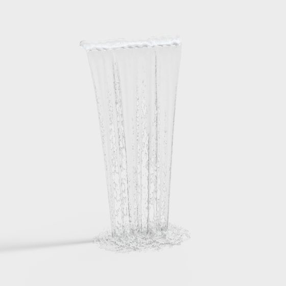 Crystal Waterfall 3D Model
