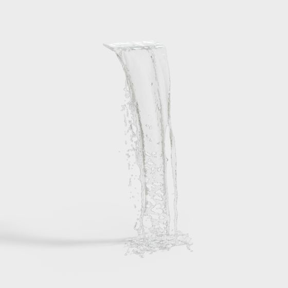 Crystal Waterfall 3D model