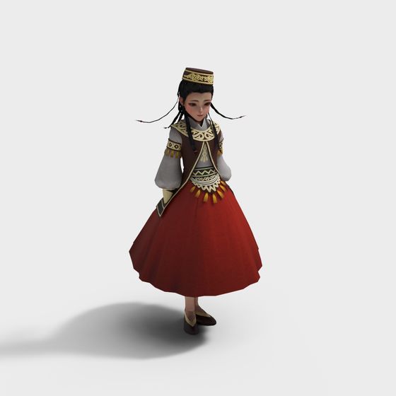 Ancient Style Maiden 3D model