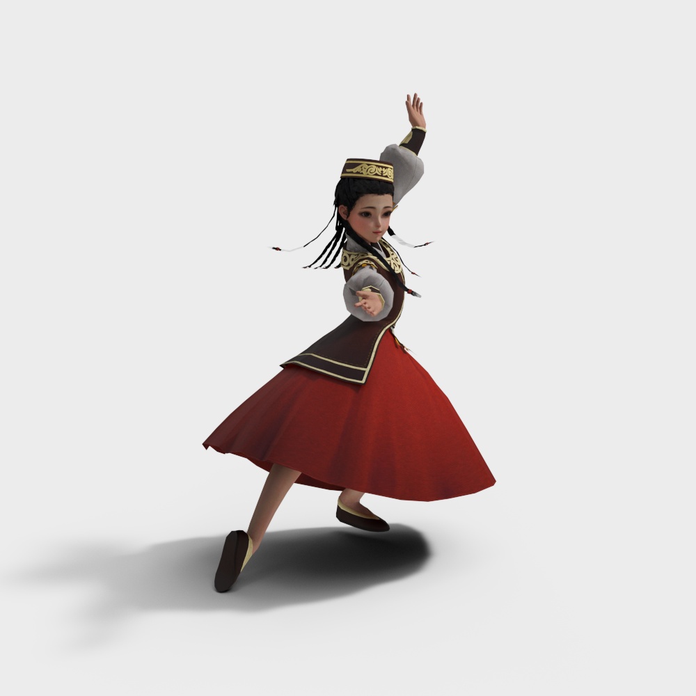 Classical Dancer 3D Model