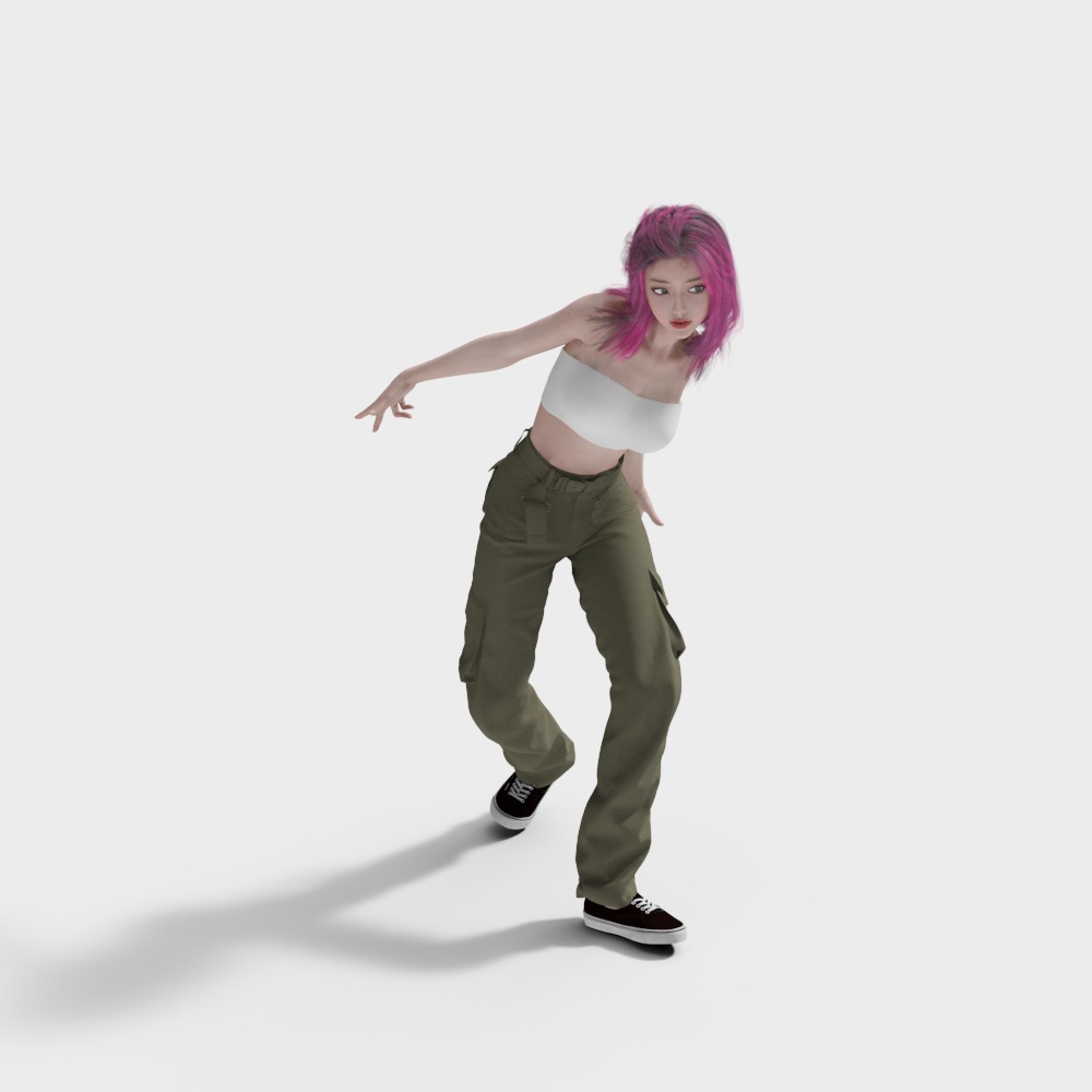 Dance Queen 3D Model for Creative Projects