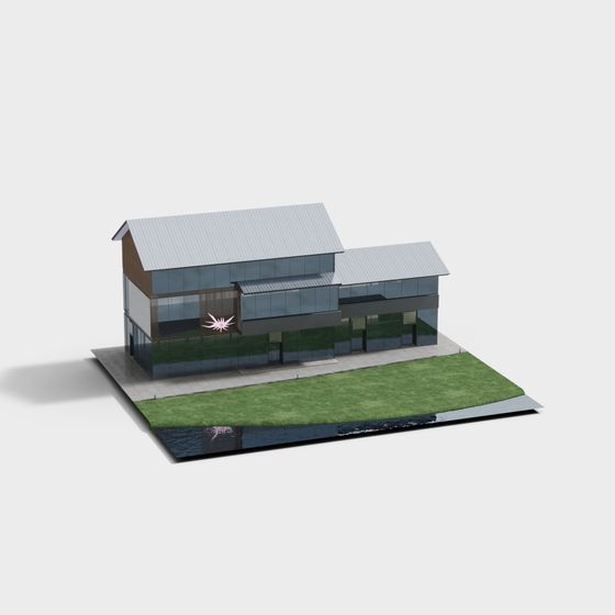 Urban Oasis 3D model for Modern Architecture