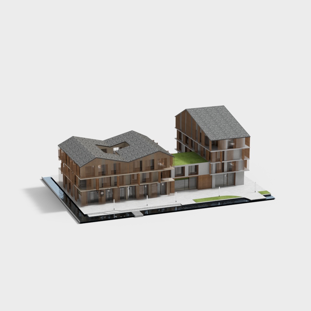 Современная коммерческая улица