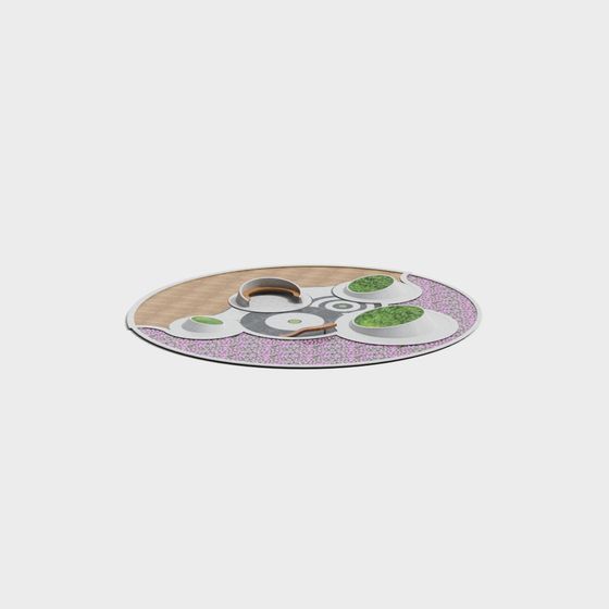 Futuristic Garden 3D model for Creative Spaces