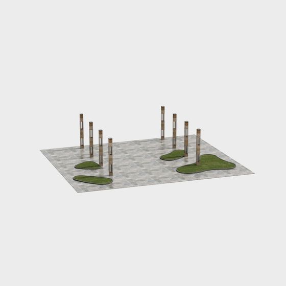 City Oasis 3D model