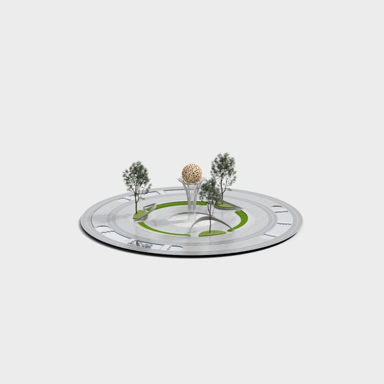 モダン公園風景